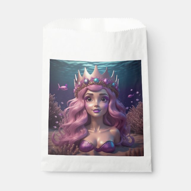 Sacolinha Mermaid Crown (Frente)