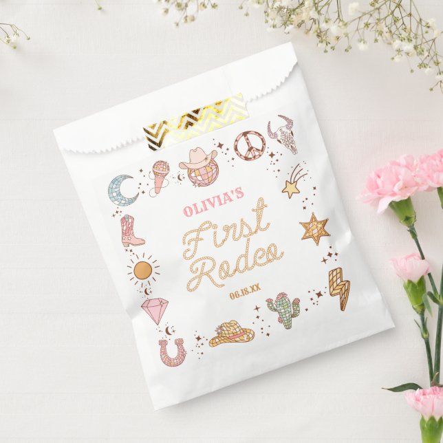 Sacolinha Meu Primeiro Festa de primeiro aniversario Rodeo D (Selado)