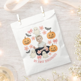 Sacolinha Meu Primeiro Halloween | Pumpkin e Wreath Fantasma