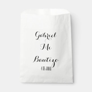 Sacolinha Mi Bautizo favorece bolsas - Personalizar