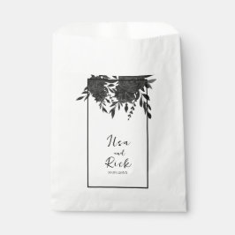 Sacolinha Midnight Bloom: Um Casamento Floral Negro