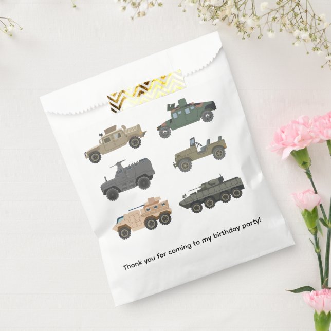 Sacolinha Military Tanks Favor Bags (Selado)