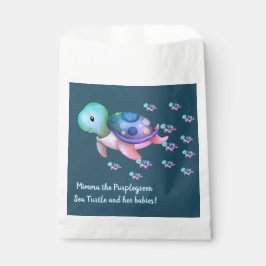 Sacolinha Mimma Bonita A Tartaruga Verde Roxa