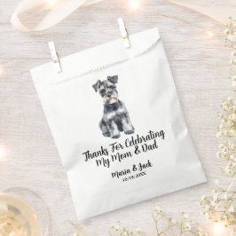 Sacolinha Miniatura Schnauzer Cor Completa Casamento de Pet