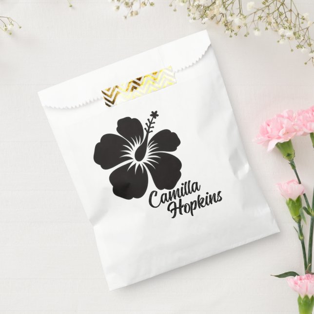 Sacolinha Minimal Elegant Floral Personalized Design (Selado)