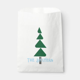 Sacolinha Minimalist Abstract Green Chic Christmas Tree