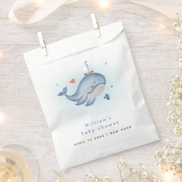 Sacolinha Mínimo sob o Chá de fraldas Nautica de Baleia