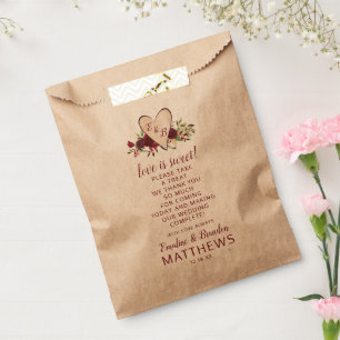 Sacolinha Mistletoe Manor Heart Wedding Love é doce tratado