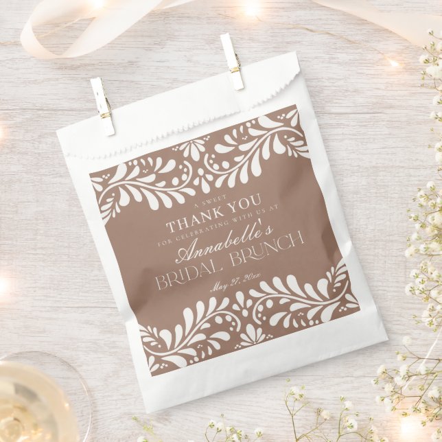 Sacolinha Mocha Brown Talavera Fiesta Bridal Brunster (Cortado)