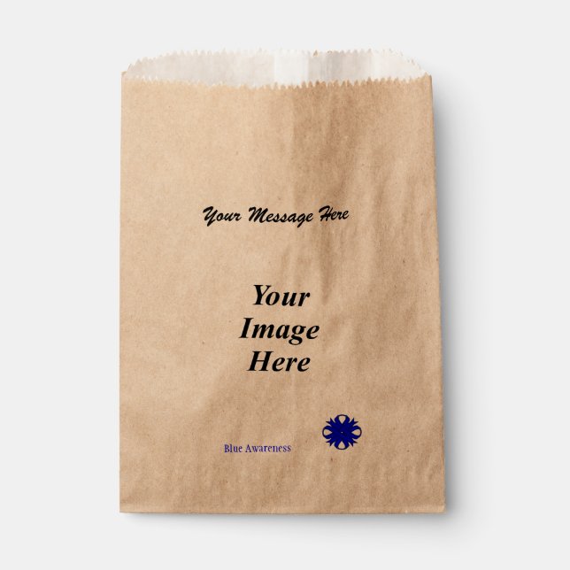 Sacolinha Modelo de Fita Azul por Kenneth Yoncich (Frente)