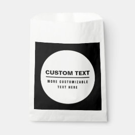 Sacolinha Modelo de texto personalizável simples e negrito