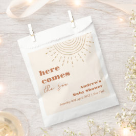 Sacolinha Modern Boho Vem O Chá de fraldas Do Filho