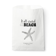 Modern Chic Starfish Praia do Treino de Casamento