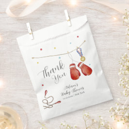 Sacolinha Modern Little Champion Boxing Sport Baby Shower