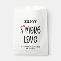 Modern S’more Love Weding Favor Bag