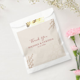 Sacolinha Modern Terracotta Queimou Orange Boho Casamento