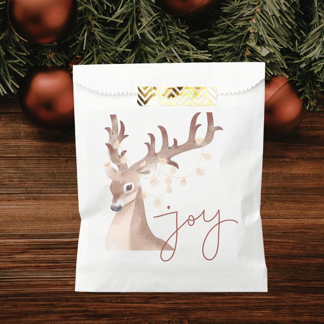 Sacolinha Modern Trendy Simple Festive Reindeer Christmas (Criador carregado)
