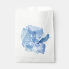 Sacolinha Modern Watercolor Forma Monograma de Casamento