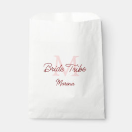 Sacolinha Monograma da tribo da noiva vermelho simples mini 