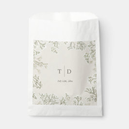 Sacolinha Monograma de Casamento Respiratório do Bebê