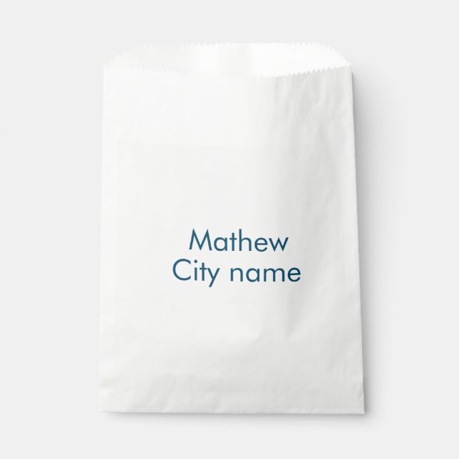 Sacolinha monograma de letra inicial simples adicione seu no (Frente)