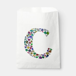 Sacolinha Monograma inicial - Letra C Trendência