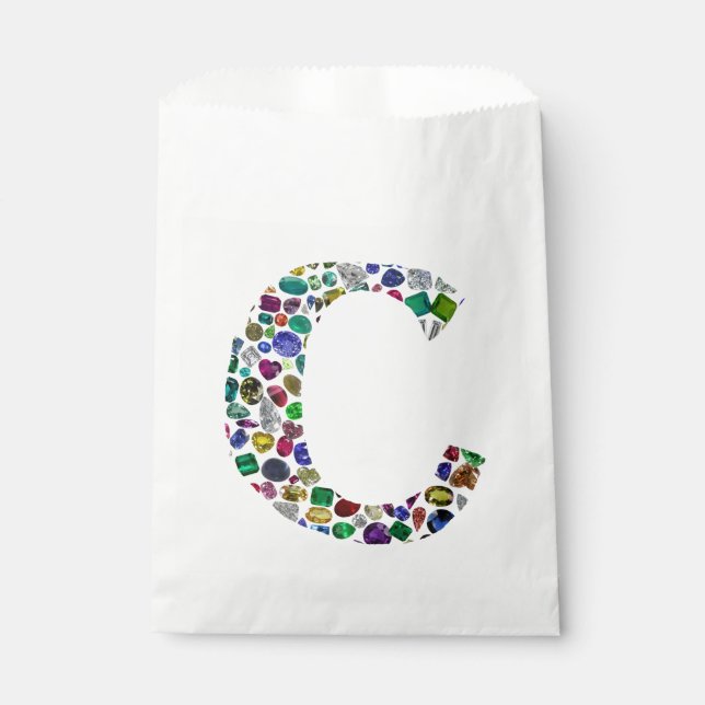 Sacolinha Monograma inicial - Letra C Trendência (Frente)