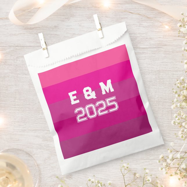 Sacolinha Monograma personalizável e anos  (Cortado)