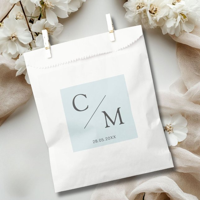 Sacolinha Monograma simples e elegante (Simple and elegant monogram favor bag)
