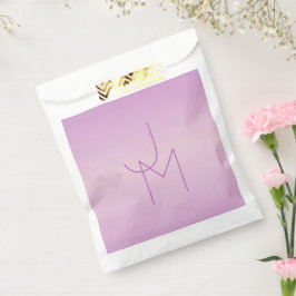 Sacolinha Monograma Sobreposto Único | Rosa Lavanda Suave