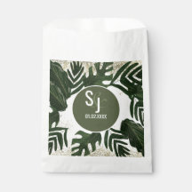 Monstera Tropical Faux Dourada Splash