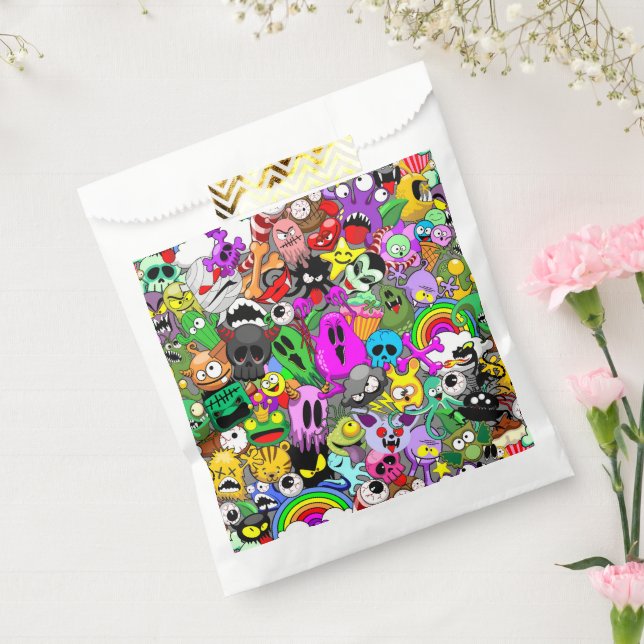 Sacolinha Monstros - Caracteres Bonitos Padrão de Halloween (Selado)