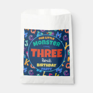 Sacolinha Monstros do Alfabeto Aniversário Pequeno Monstro A