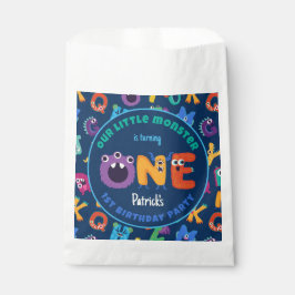 Sacolinha Monstros do Alfabeto primeiro aniversario Nosso Pe