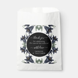 Sacolinha Moody Black Floral Classic Thank You Chic Wedding