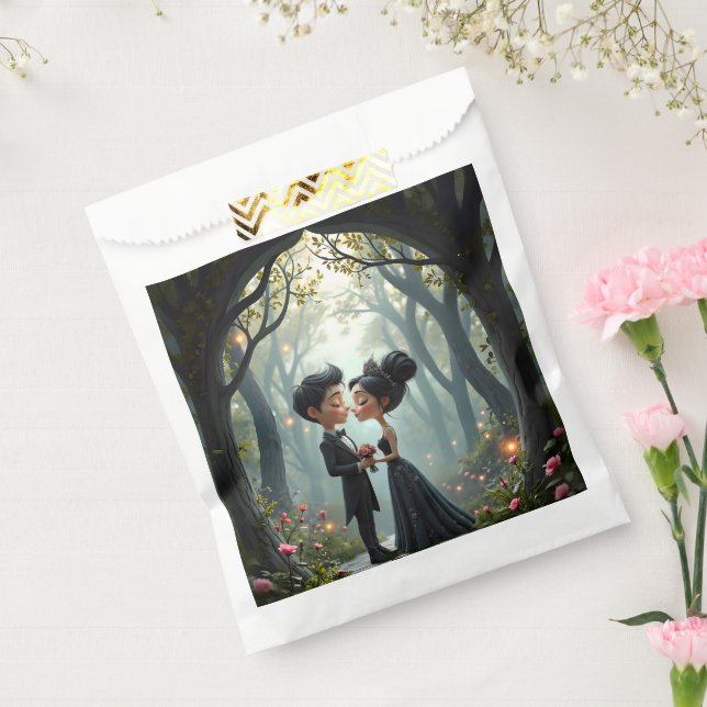 Sacolinha Moonlit Vows – A Cute Gothic Wedding Moment.  (Selado)