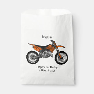 Sacolinha Moto fora-de-estrada/desenho animado