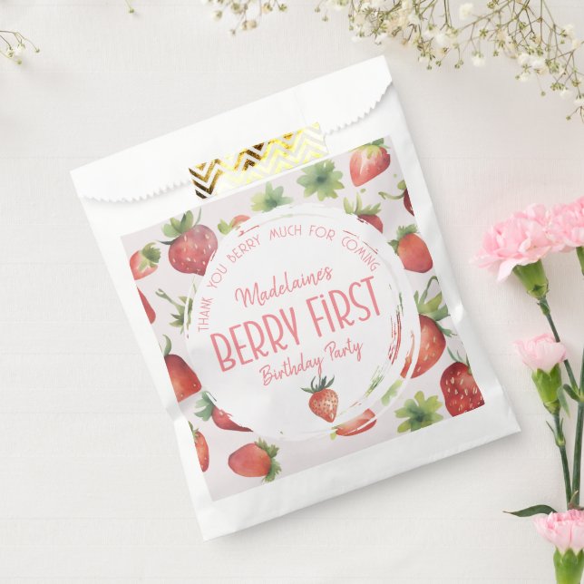 Sacolinha Muito Obrigado Berry 1rua Berry Primeiro Aniversár (Selado)