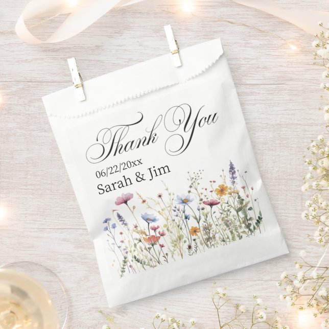 Sacolinha Muito obrigado, bolsas de casamento (Cortado)