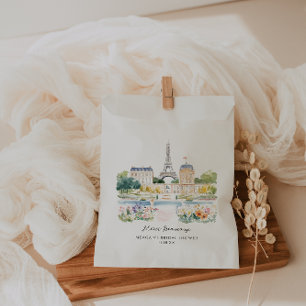 Sacolinha Muito Obrigado   Jardim Parisiense de Aquarela