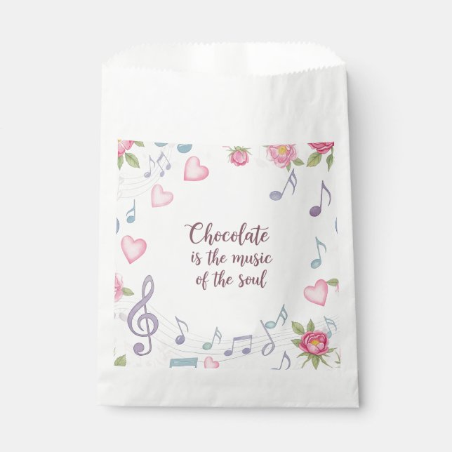 Sacolinha Music of the Soul, Chocolate Packaging, by Natasha (Frente)