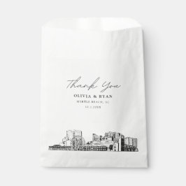 Sacolinha Myrtle Beach Wedding Personalised Favor Bag