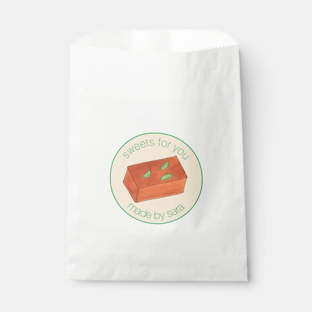 Sacolinha Mysore Pak Caseiro Mithai Doces Indianos (Frente)