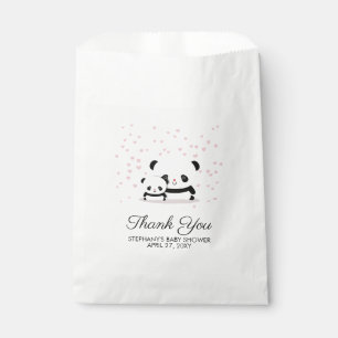 Sacolinha Na moda Cute Panda Chá de fraldas Obrigado Bag