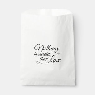 Sacolinha Nada é mais doce do que as bolsas do favor do amo