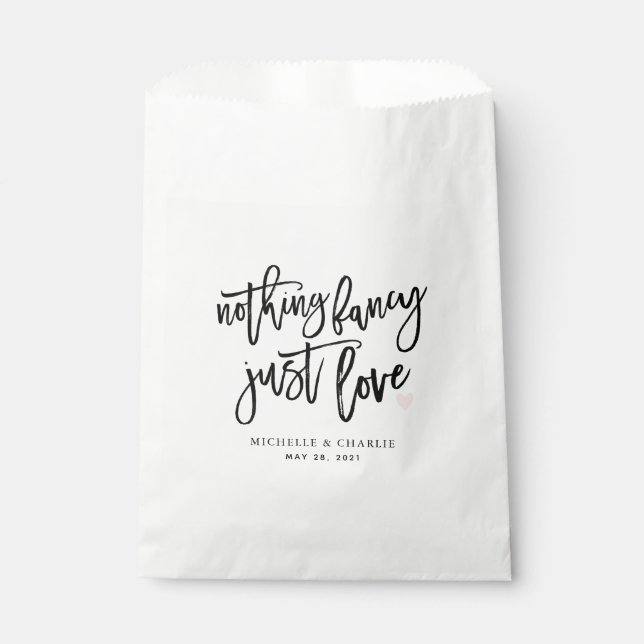 Sacolinha Nada sofisticado, apenas amor, casamento casual (Frente)