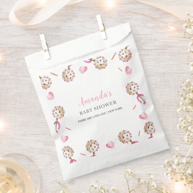 Sacolinha Namorados doce doce Chá de fraldas doce (Cortado)