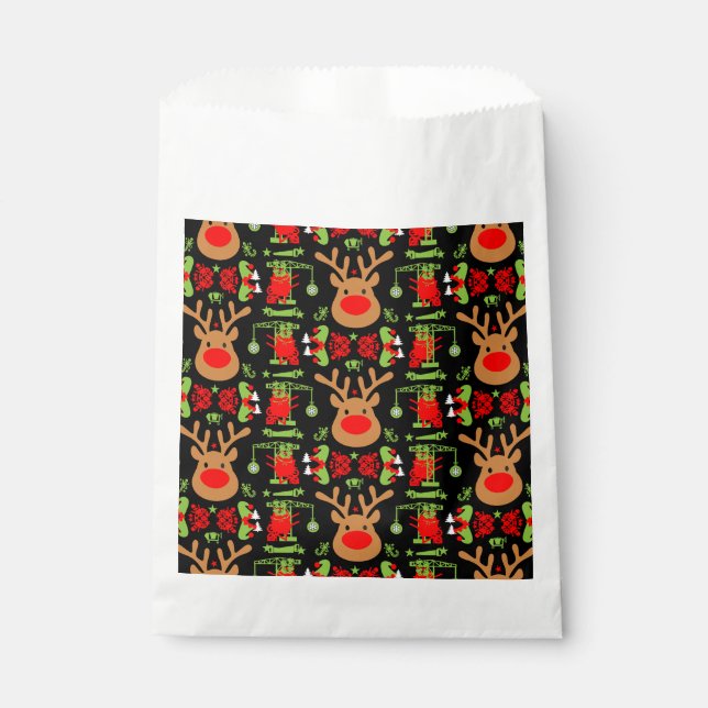 Sacolinha Natal da construção de edifícios (Frente)