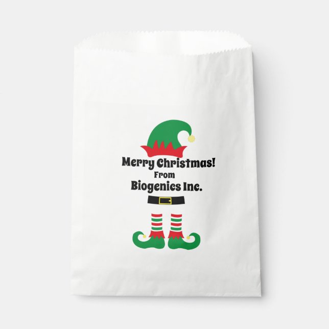 Sacolinha Natal da Empresa Personalizada (Frente)