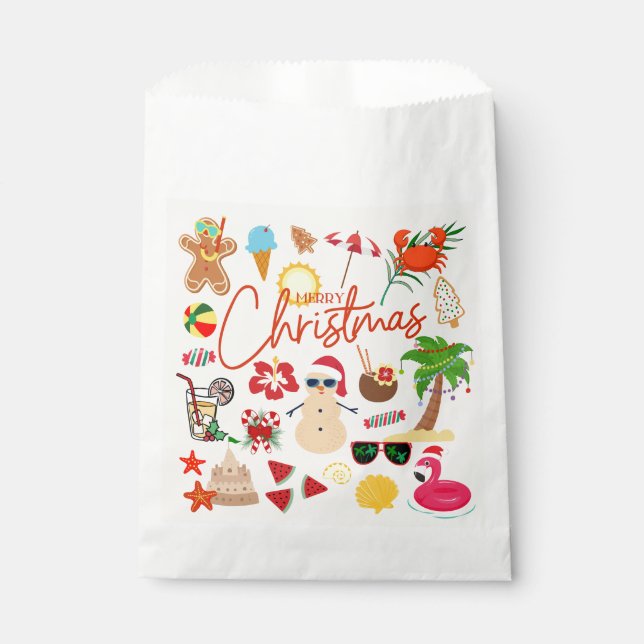 Sacolinha Natal tropical (Frente)